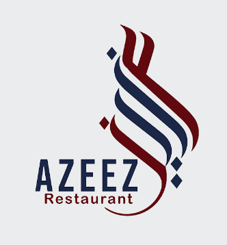 تصميم هوية بصريه لمطعم عزيز - من أعمال سبأ تك